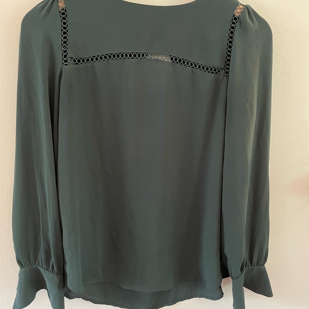 LOFT blouse with eyelet detail